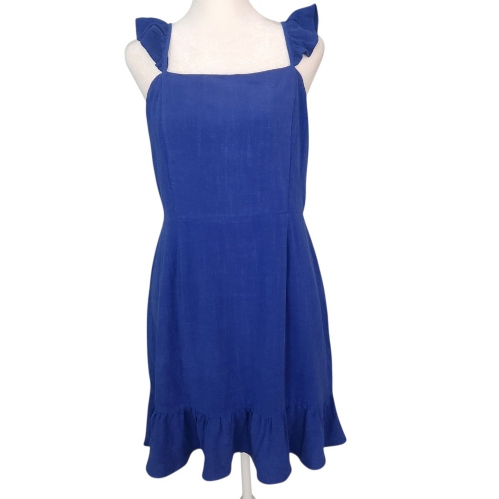 Sadie & Sage Blue Ruffle Sundress NWT Boho Cottagecore Mini Large